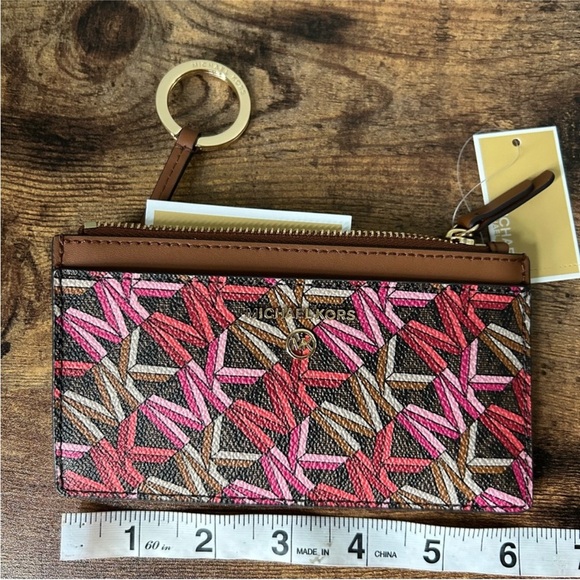 NWT Michael Kors Jet Set Charm Slim Medium Card Case Wallet - Picture 7 of 9